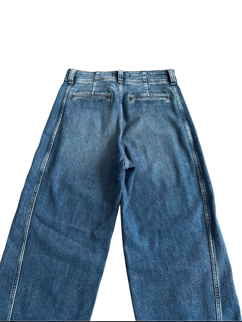 Madewell High Waist Tapered Denim 26 Vintage Wash Side Panel Jeans NWT - Picture 5 of 13